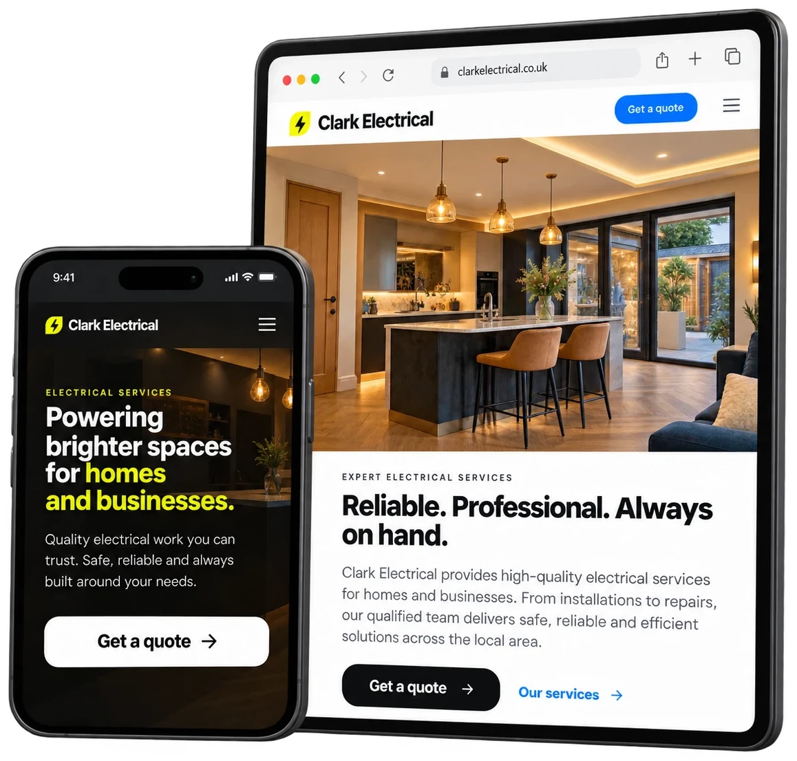 Website and presence illustration
